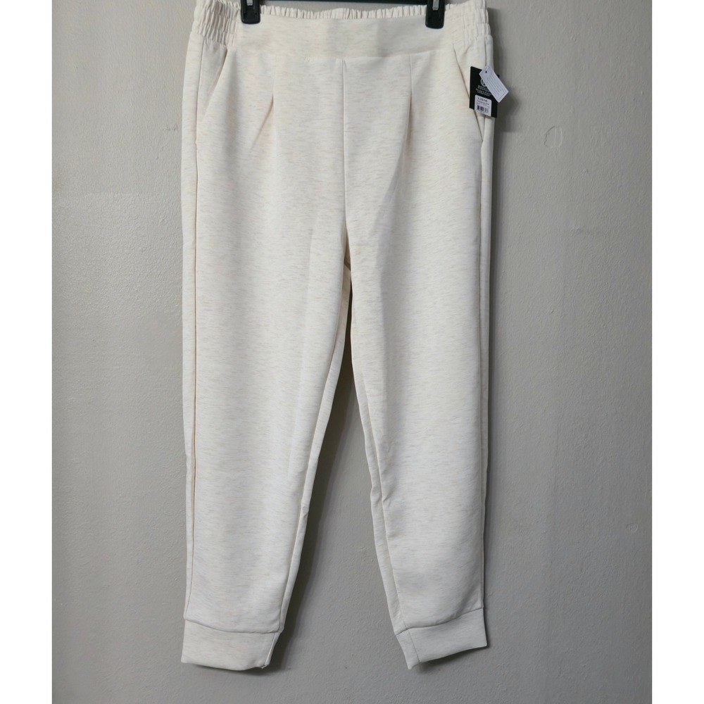 Avia Scuba Pleat Jogger Wheat Heather Cream Tan Size L 12-14 C5-0245